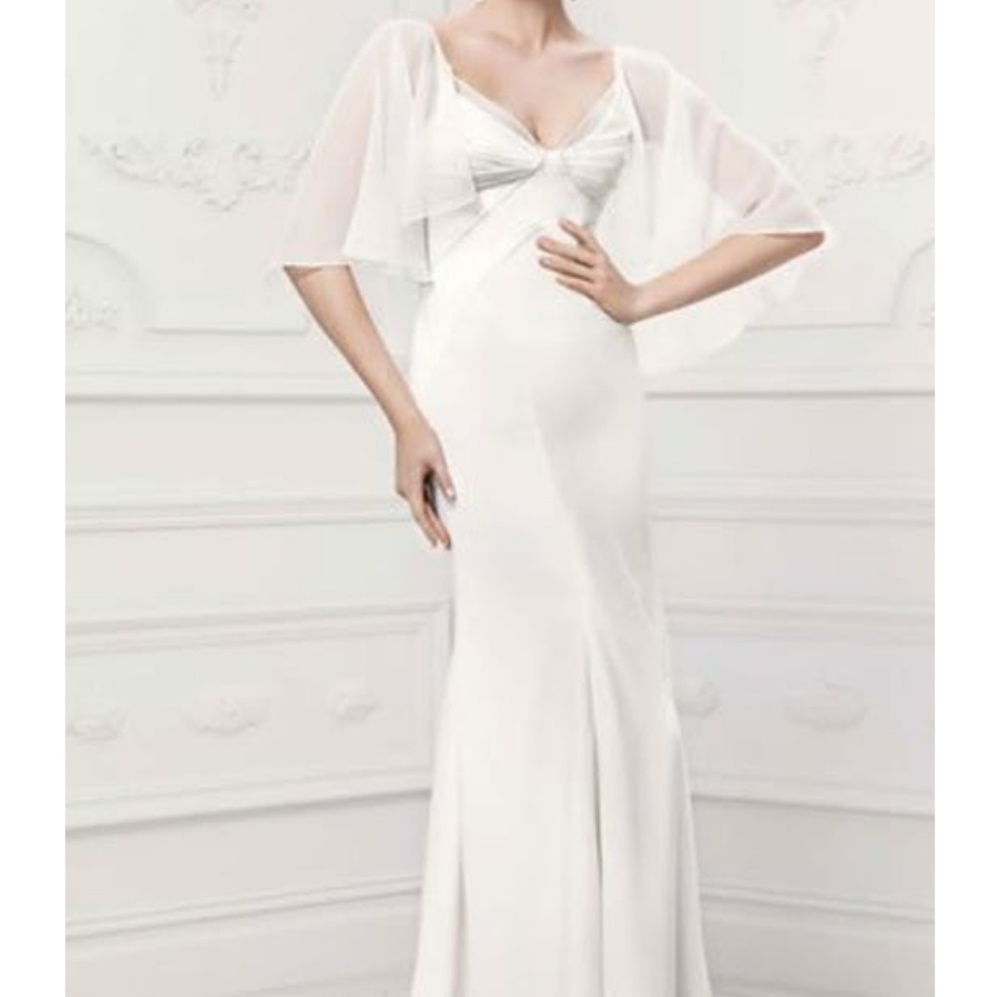 Truly Zac Posen satin Wedding gown